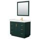 Option Green, Gold Trim, White Quartz Top