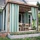 preview thumbnail 2 of 31, Outdoor Stripe Privacy Protected Grommet Panel 52"Wx108"L - Green