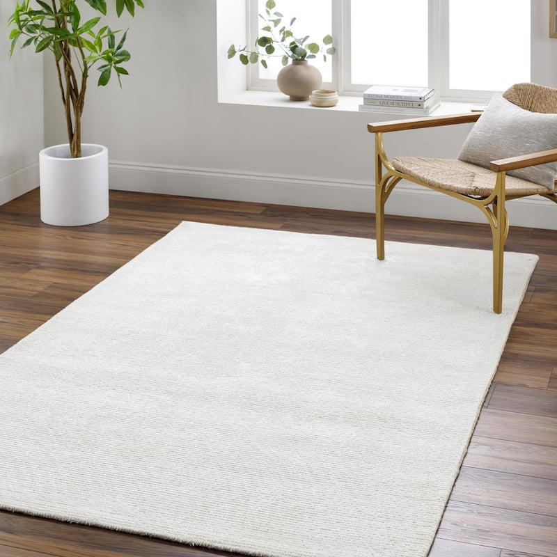 Livabliss Richmond Casual Stripe Area Rug - Off-White - 10' x 10' Round