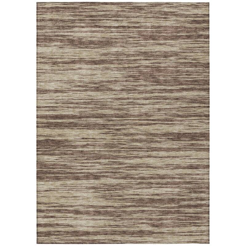 Machine Washable Indoor/ Outdoor Casual Ombre Chantille Rug