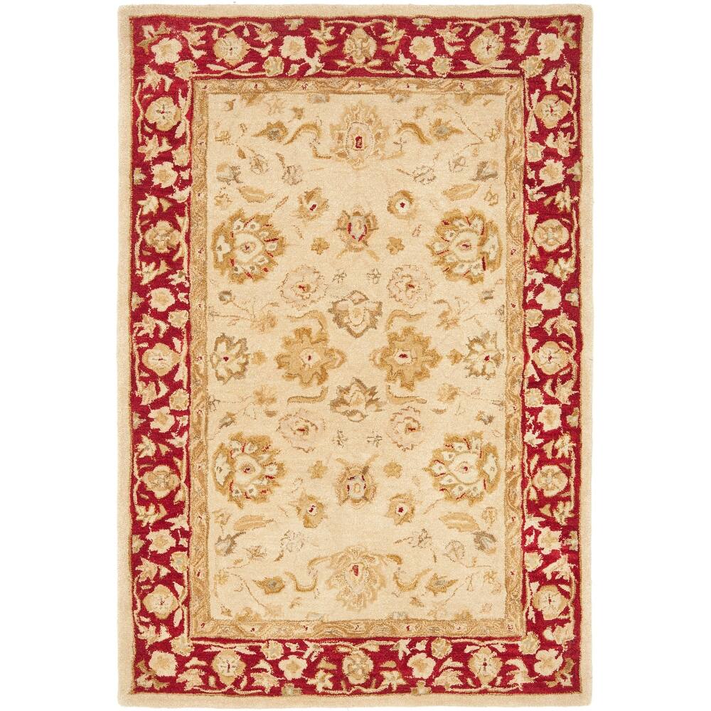 SAFAVIEH Anatolia Karanfila Traditional Oriental Hand-spun Wool Rug