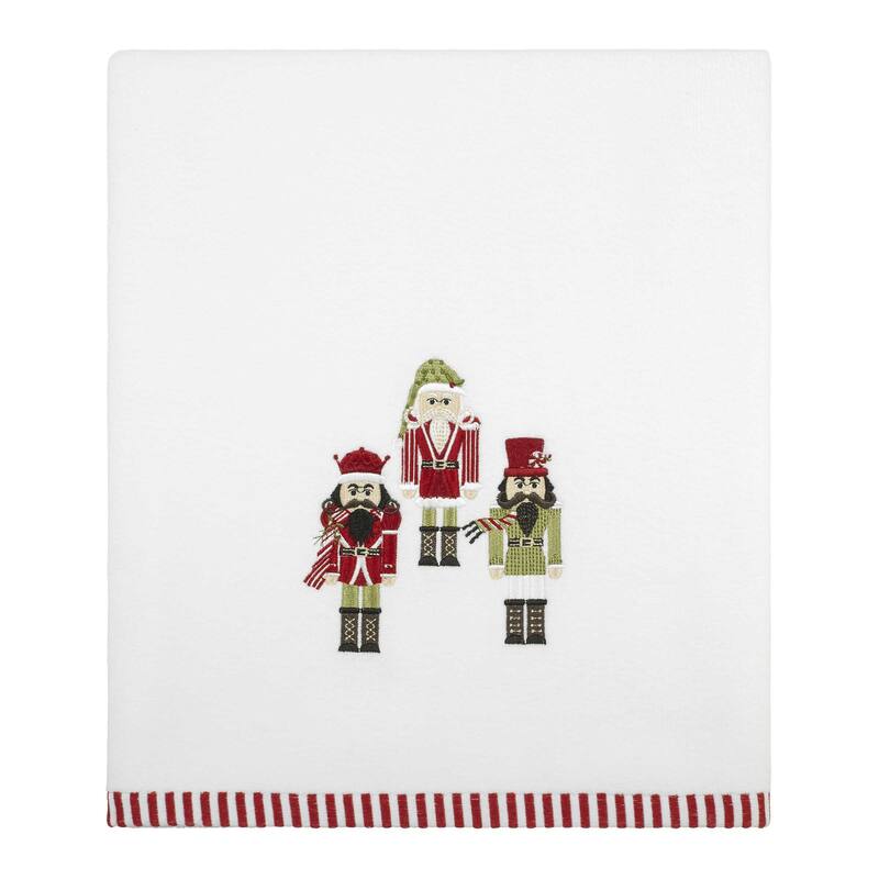 Avanti Peppermint Nutcracker Bath Towel