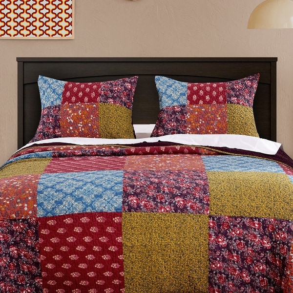 Barefoot Bungalow Normandy Quilted Pillow Shams Set of Two On