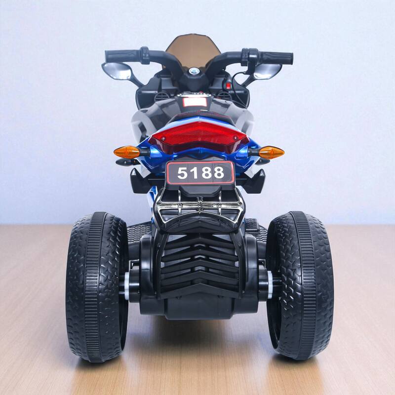 Battery Powered Kids 12V Motorcycle, Ride-On Toy with Lighting Wheels, Music, Training Wheels, and Manual Throttle