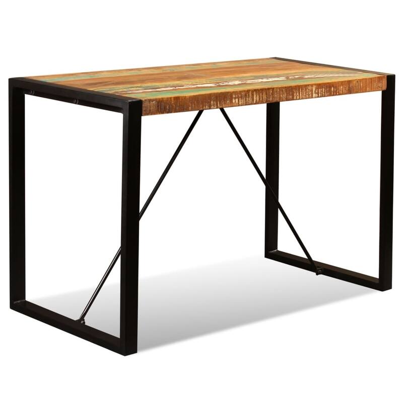 vidaXL Dining Table Solid Reclaimed Wood 47.2" - Multi