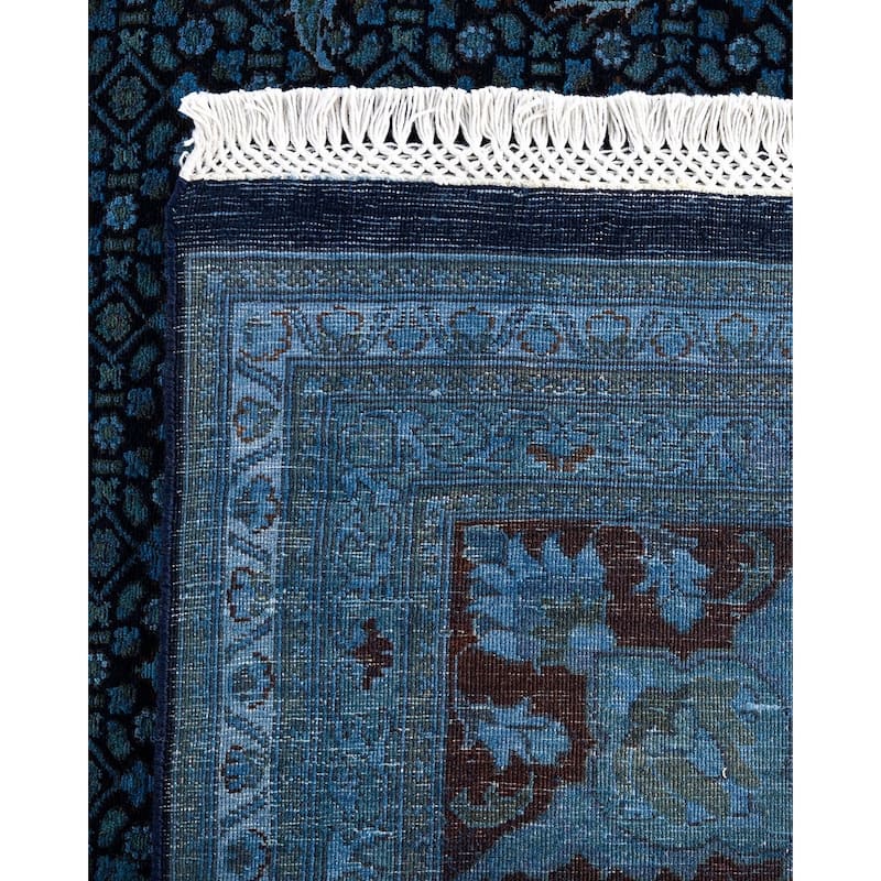 Fine Vibrance One-of-a-Kind Hand-Knotted Area Rug - Blue, 8' 10" x 12' 4" - 8' 10" x 12' 4"