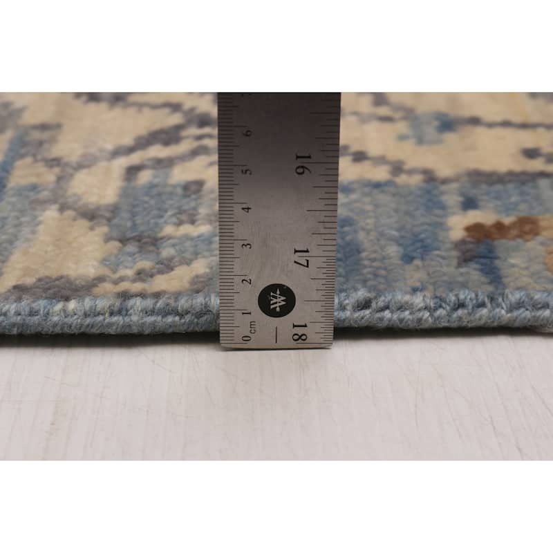 ECARPETGALLERY Hand-knotted Mystique Blue Wool Rug - 5' 10" x 5' 11"