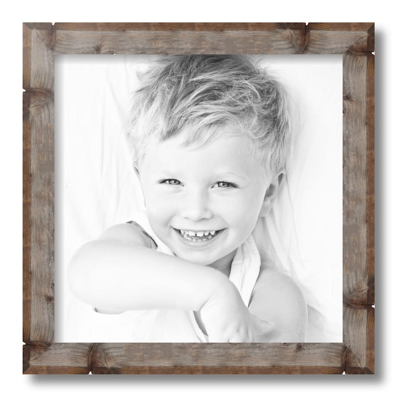 ArtToFrames Bosswood Rustic 14x14 Inch Picture Frame, 1.63 Inch Wood Poster Frame Available in Multiple Colors (SM-SC-14x14)