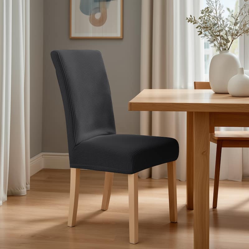 Deconovo Universal Soft Stretch Chair Slipcovers Set of 6