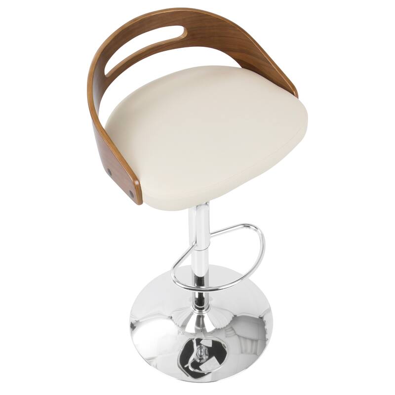 Carson Carrington Simon Adjustable Bar Stool with Oval Footrest (Set of 2)