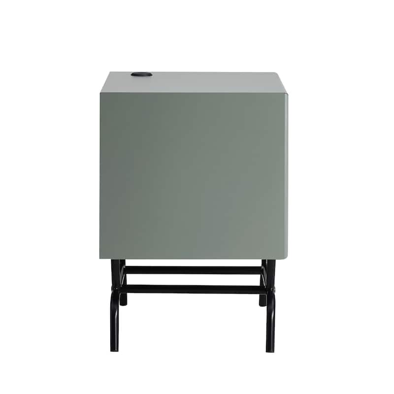 DH BASIC Modern 18-inch 1-Drawer Coffee Table with USB Ports by Denhour
