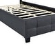 preview thumbnail 12 of 14, Twin Size Upholstered Platform Bed with LED Lighting and Storage Drawers, Modern Design with Lattice Headboard