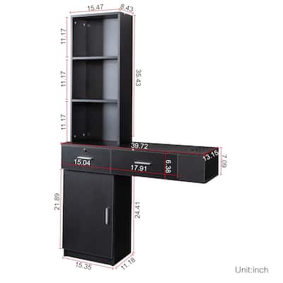 Dresser Storage Cabinet Hair Desk With Multi-layer Storage Space