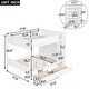 preview thumbnail 11 of 12, Full over Full Bunk Bed With 2 Drawers and Multi-layer Cabinet, Gray