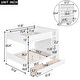 preview thumbnail 19 of 24, Full over Full Size Bunk Bed with Stairs and Guardrail, Storage Captains Bed with Pull-out Drawers and Bookcase Cabinet Frame