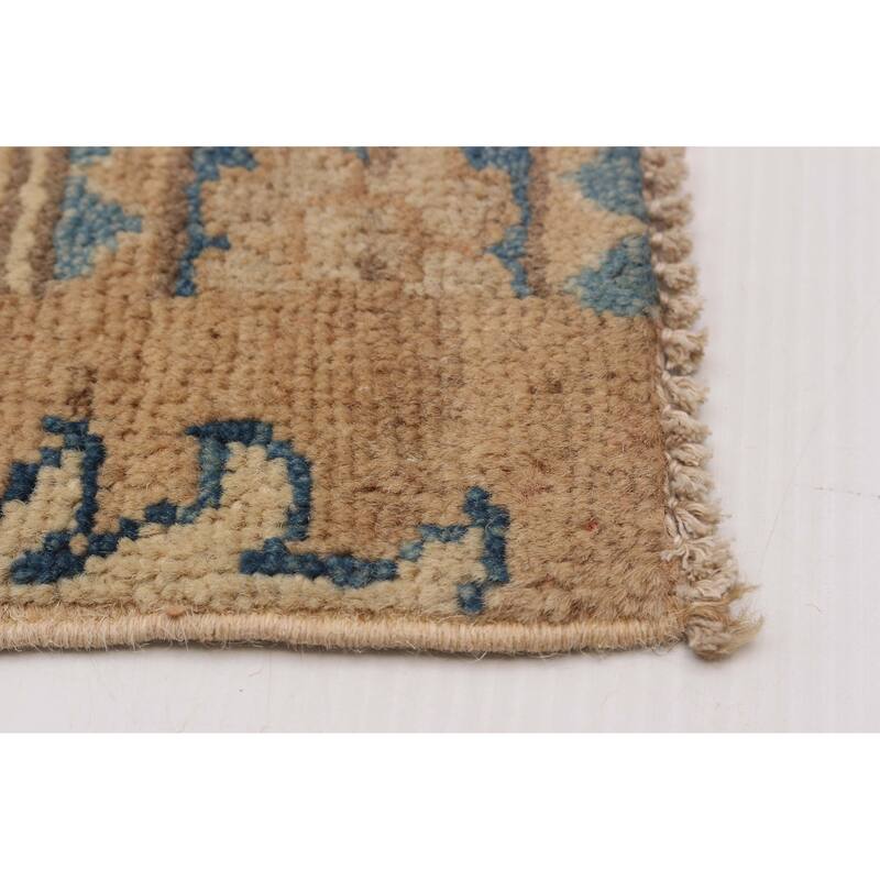 ECARPETGALLERY Hand-knotted Finest Ghazni Tan Wool Rug - 9'7 x 13'4