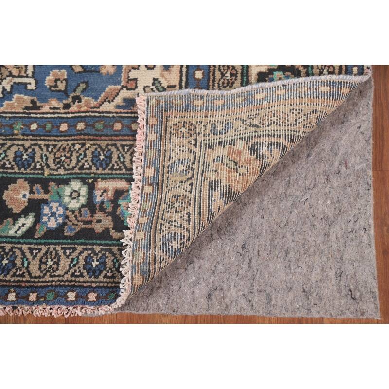 Hand Knotted Oriental 100% Wool Carpet Traditional Floral Peach Hamedan Area Rug - 9' 10'' X 6' 11''