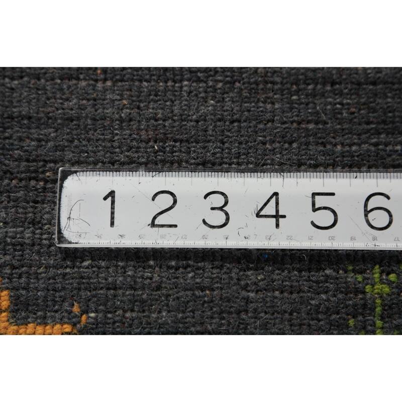 Striped Gabbeh Oriental Area Rug Hand-Knotted Wool Carpet - 6'7" x 9'6"