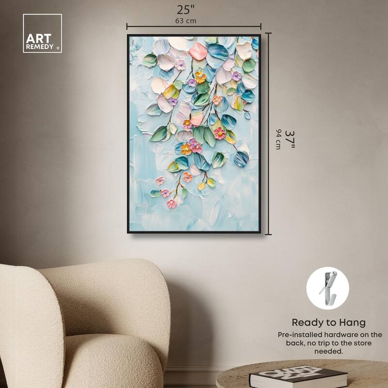 Textured Tendrils II Canvas by Art Remedy