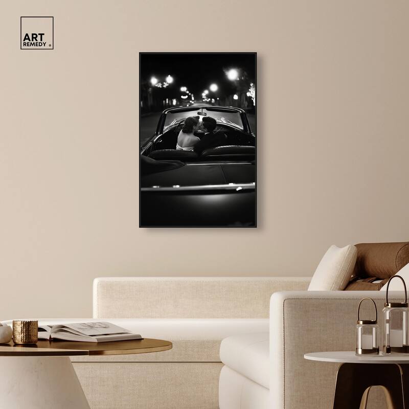 Kiss Me in the Moonlight I Canvas by Art Remedy