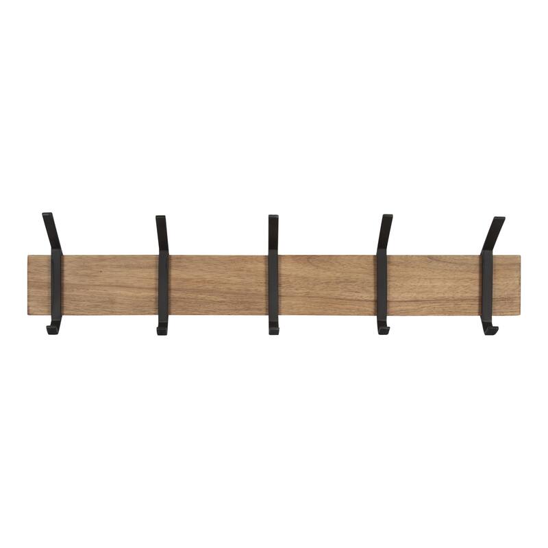 Kate and Laurel Rossmore Modern 5 Hook Shelf - 5 Hooks