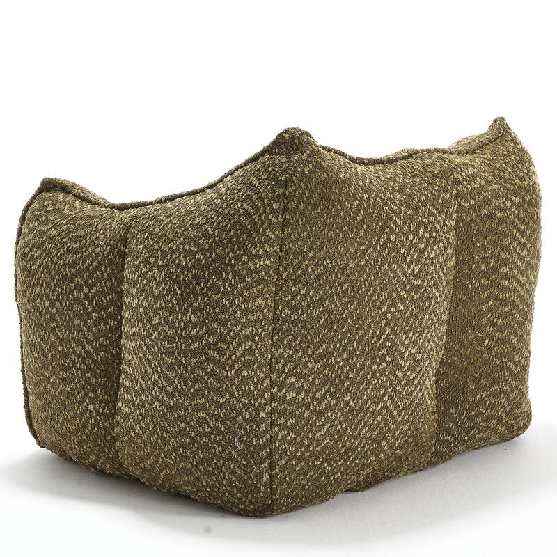 Chenille Lounge Chair with Armrests