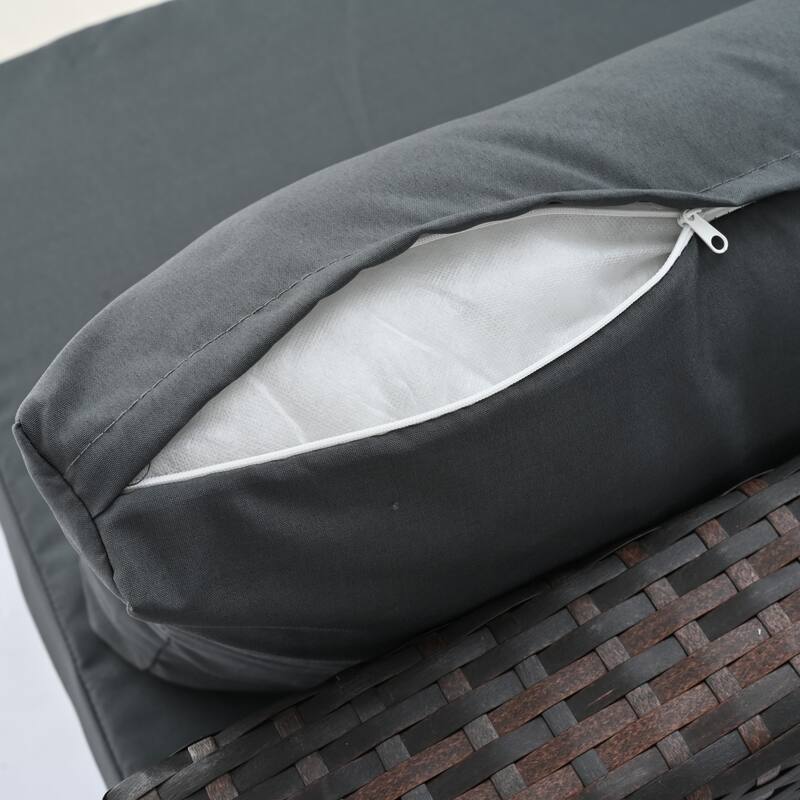 Outdoor Wicker Weaving Conversation Combo Set of 5