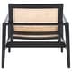 preview thumbnail 12 of 12, SAFAVIEH Ender Rattan Solid Wood Accent Chair (Fully Assembled) - 30"W x 29"D x 28"H