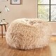 preview thumbnail 18 of 18, Lachlan Glam Faux Fur Bean Bag Chair by Christopher Knight Home Taupe