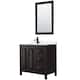 Option Dark Espresso / White Quartz Top / Matte Black