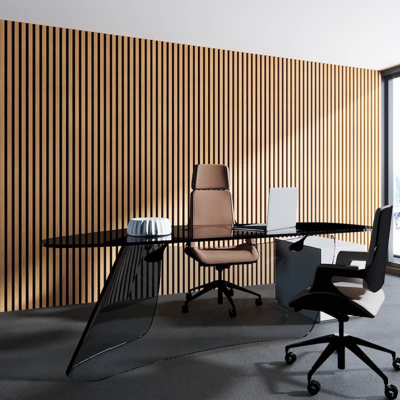Art3d 2-Pack MDF Acoustic Grille Panels – 24"x95.7" Sound-Absorbing Wall Panels - N/A
