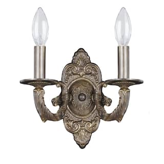 Paris Market 2 Light Venetian Bronze Sconce - 10'' W x 9.5'' H x 5'' D