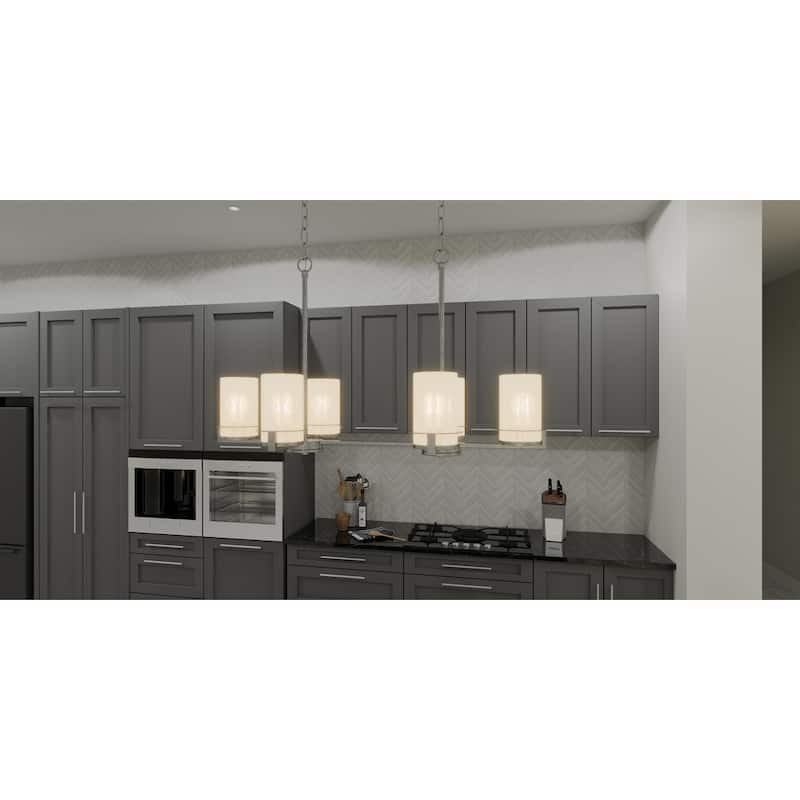 Seymour 6-Light Brushed Nickel Island Light
