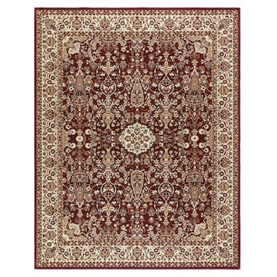 Gertmenian Majestic Vernon Traditional Oriental Floral Wide Border Area Rug