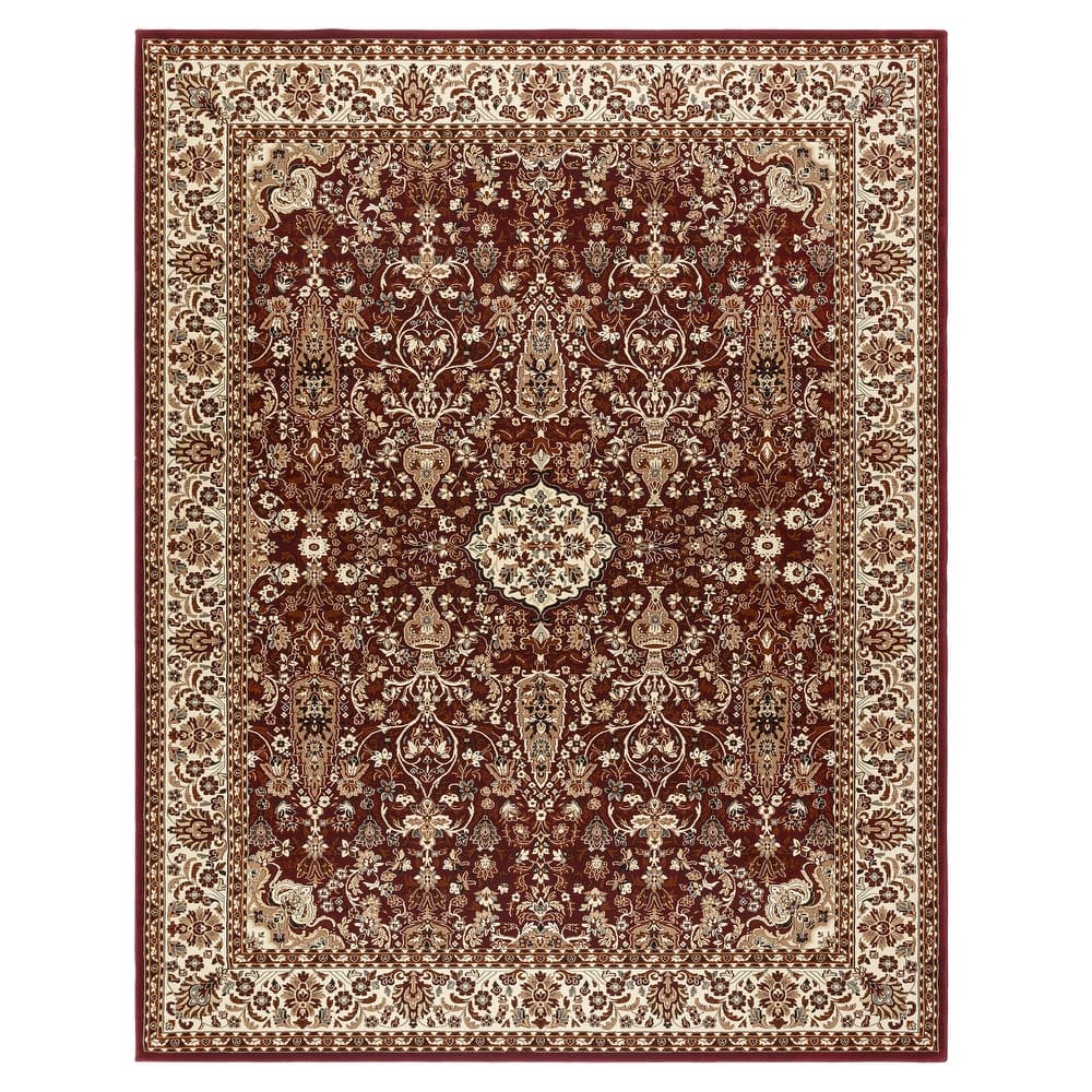 Gertmenian Majestic Vernon Traditional Oriental Floral Wide Border Area Rug