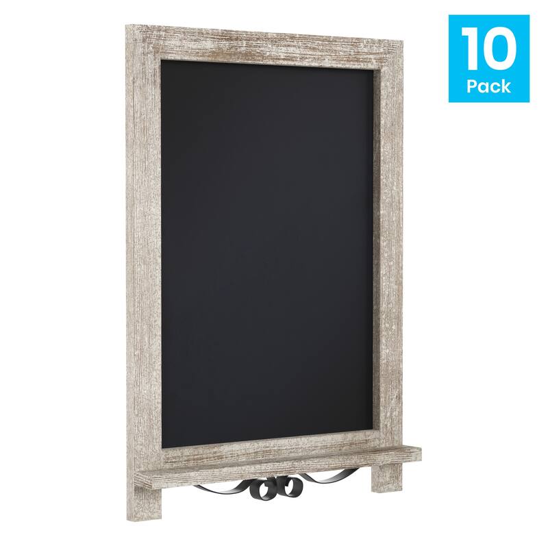 10 Pack Tabletop or Wall Mount Magnetic Chalkboards