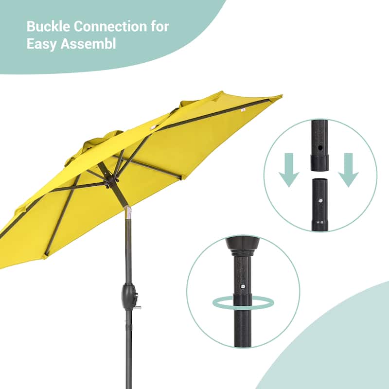 Bonosuki 7.5Ft Patio Market Umbrella Weather-Resistant Table Umbrella