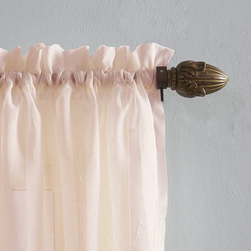 No. 918 Erica Sheer Crushed Voile Single Curtain Panel, Single Panel