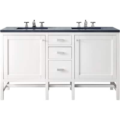 James Martin Vanities Addison 60" Double Basin Hardwood Vanity Set