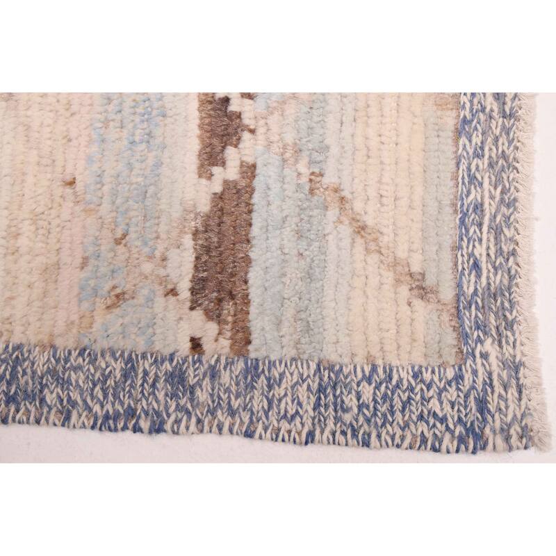 ECARPETGALLERY Hand-knotted Pak Finest Marrakesh Ivory Wool Rug - 8'1 x 9'8