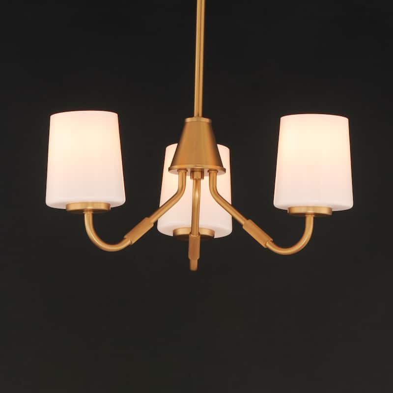 Maxim 12695WT Durham 3 Light 19" Wide Chandelier