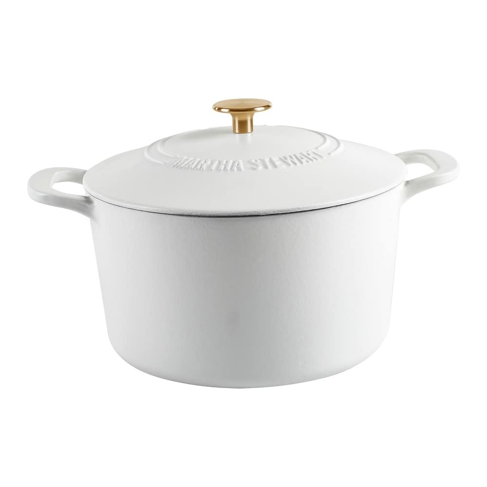 Martha Stewart Gatwick 7 QT Enamel Cast Iron Dutch Oven