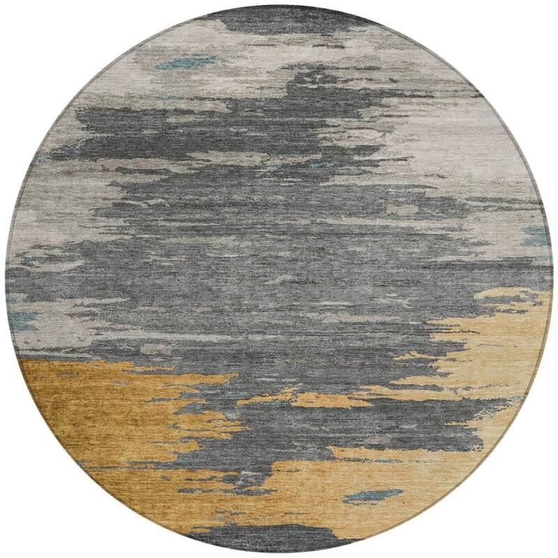 HomeRoots Abstract Transitional Rectangle Outdoor Rug