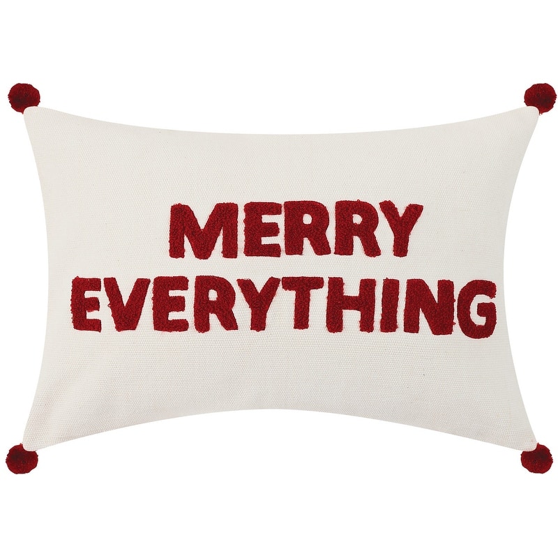 Merry Everything Boucle Embroidered Pillow