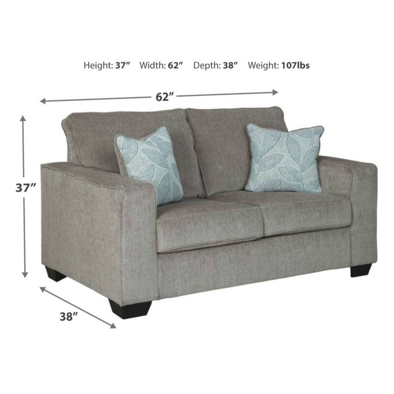 Signature Design by Ashley Tariba Loveseat - 62" W x 38" D x 37" H