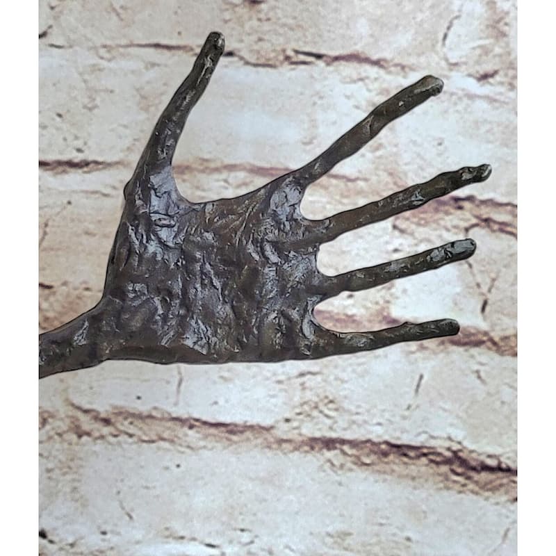 Thin Hand La Main By Alberto Giacometti Bronze Statue Sculpture Figure Brutalism 16 Inches X 18 Inches