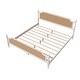 preview thumbnail 18 of 18, King Size Platform Bed Frame with Rattan Headboard