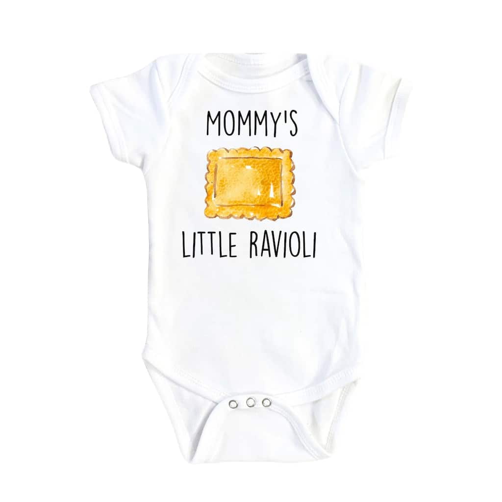 Italian Mommy Pasta - Baby Boy Girl Clothes Infant Bodysuit Funny Cute Newborn