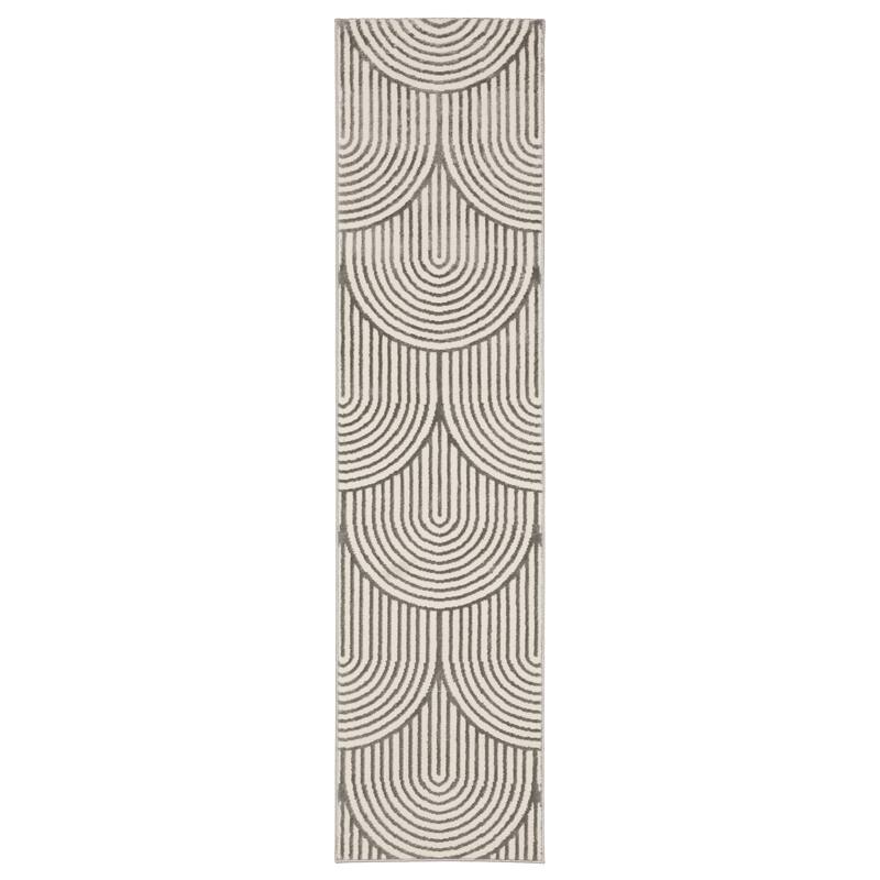 Colin Art Deco Arches Grey/ Ivory Area Rug