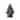 Spruce Small Rustic Tree Shaped Candle Christmas Decoration Decor